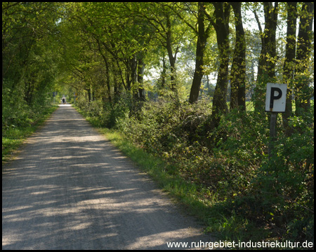 Alte Pfeif-Tafel (P) am Wegesrand