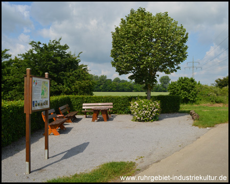 Rastplatz im Feld hinter Halingen