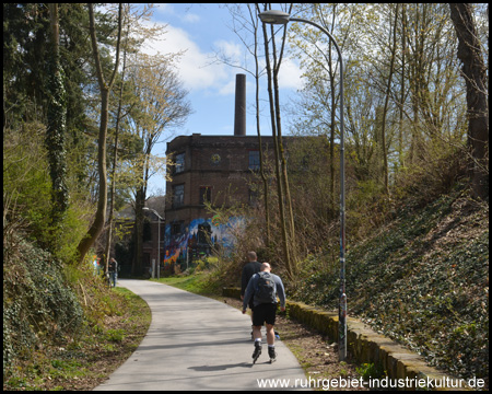 Rad- und Fußweg auf der Iserlohner Bahn (heute)