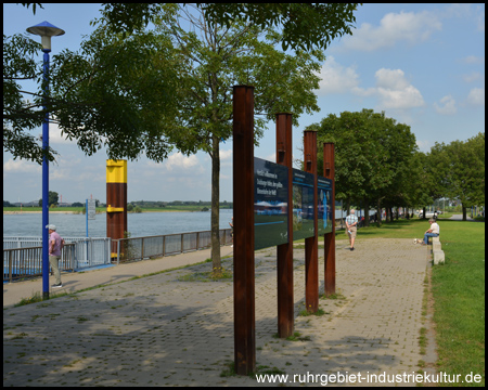 An der Mühlenweide: Grünanlage am Rande von Ruhrort