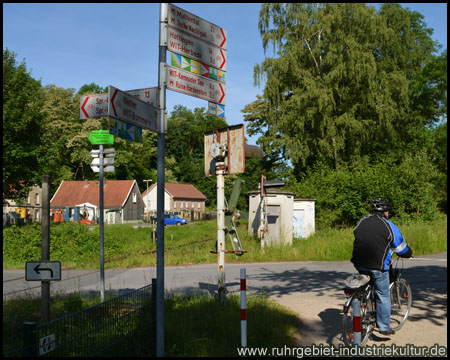 RuhrtalRadweg am Gruben- und Feldbahnmuseum Theresia