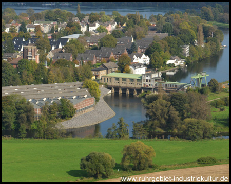 Wasserkraftwerk Harkort und Wasserturm in Wetter 