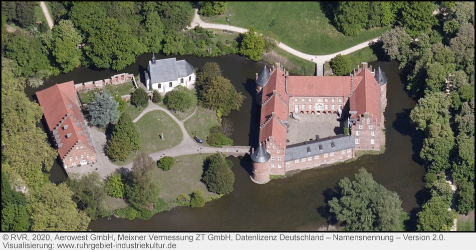 Luftbild Schloss Herten