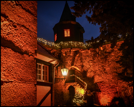 Turm auf dem Wehrgang von Schloss Hohenlimburg