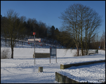 Knotenpunkt 61 an der Nordsternbahn vor der Halde