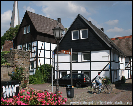 Altstadt von Schwerte mit Fachwerkhäusern