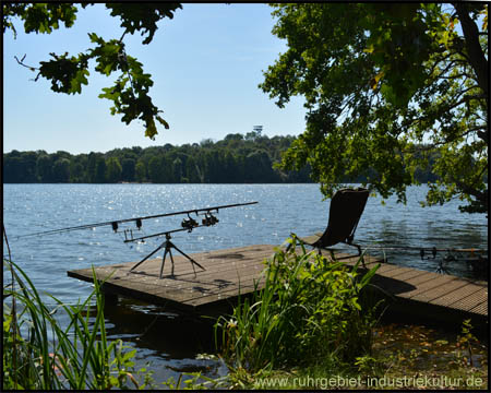 Beschaulicher Angelplatz am Wolfssee