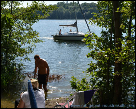 Baden und Wassersport an der Seenplatte