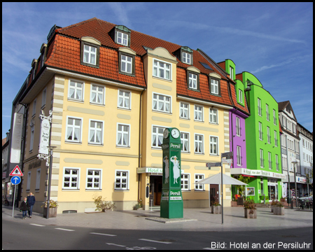 Persiluhr in der Innenstadt Lünens