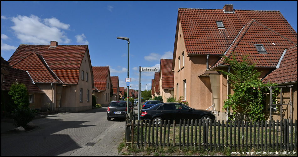 Weitere Häuser der Arbeitersiedlung der Zeche Westfalen