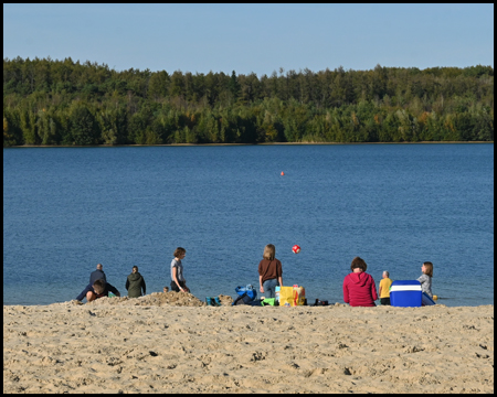 Badestrand an einem See