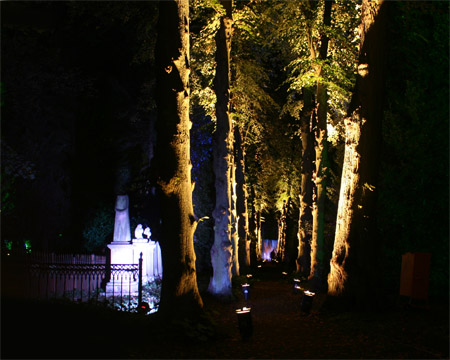 Stadtlichter auf dem Westfriedhof in Unna