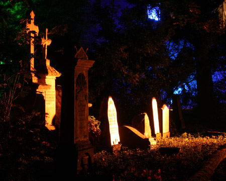 Stadtlichter auf dem Westfriedhof in Unna