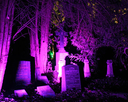 Stadtlichter auf dem Westfriedhof in Unna