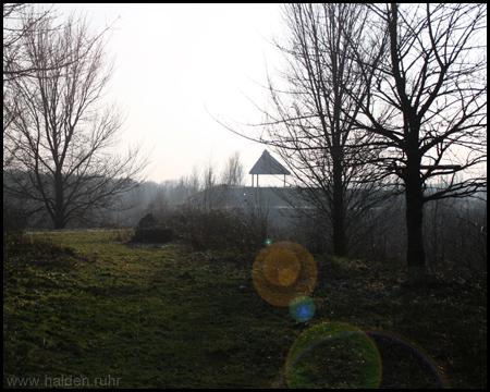 Blick von der Alten zur Neuen Alm im Gegenlicht