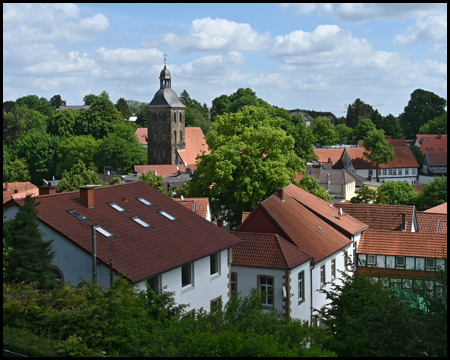 Blick auf den Ortskern von Tecklenburg