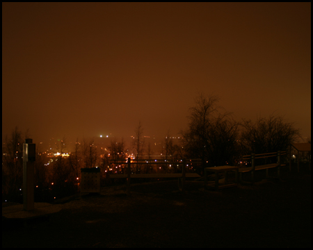 Aussicht von der Halde Beckstraße am Tetraeder