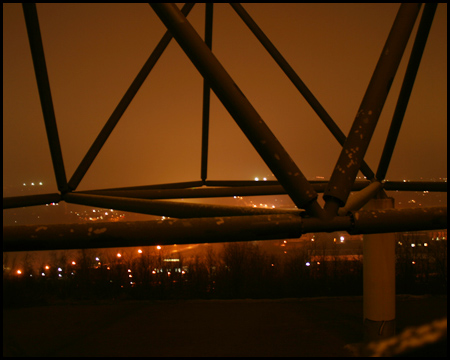 Aussicht von der Halde Beckstraße am Tetraeder