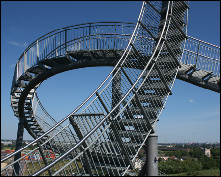 Sperre auf dem Weg in den Looping