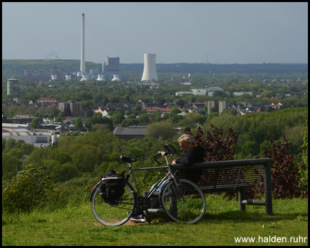 Aussicht über das Ruhrgebiet: Halde Hoheward