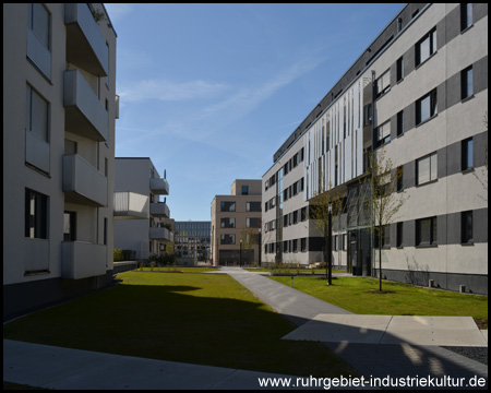 Moderne Bebauung auf dem ehemaligen Güterbahnhof