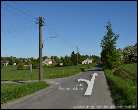 Straße Kleibusch: Zweiter Abstecher ist von hier möglich