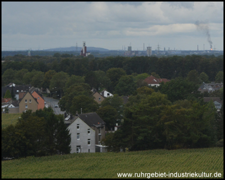 Blick nach Herten zur Zeche Schlägel und Eisen