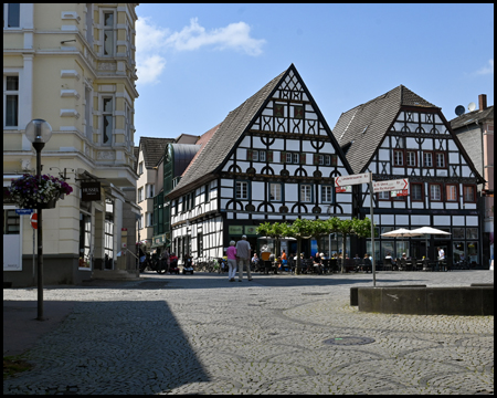 Fachwerkhäuser am Markt von Unna