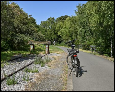 Fahrrad und Puffer