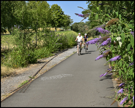 Radfahren auf alter Bahntrasse