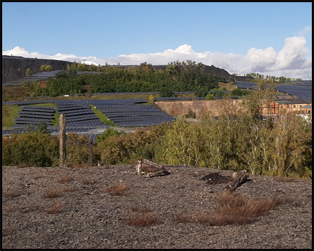 Blick zum Solarpark Krughütte