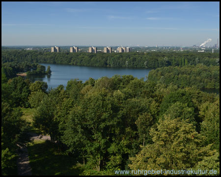 Ausblick über den Wildförstersee nach Großenbaum