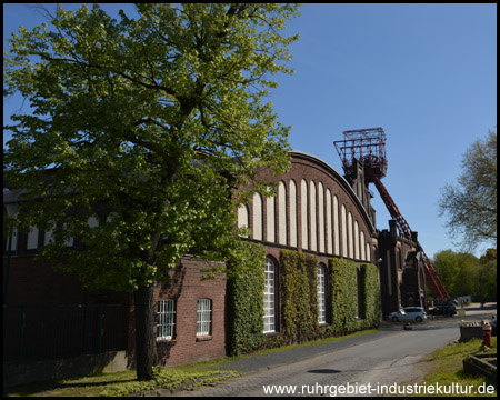 Tonnendach der alten Maschinenhalle, heute Weinhandel