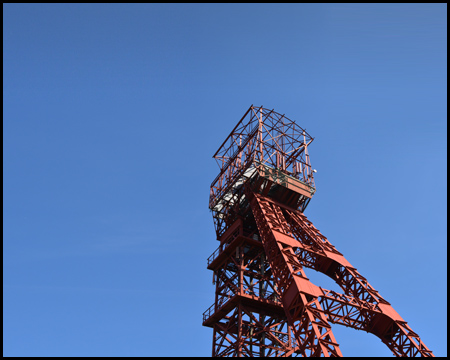 Förderturm Bauart "Deutsches Fördergerüst"