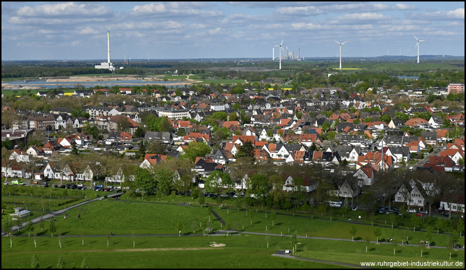 Ausblick vom Zechenturm auf den Zechenpark Kamp-Lintfort