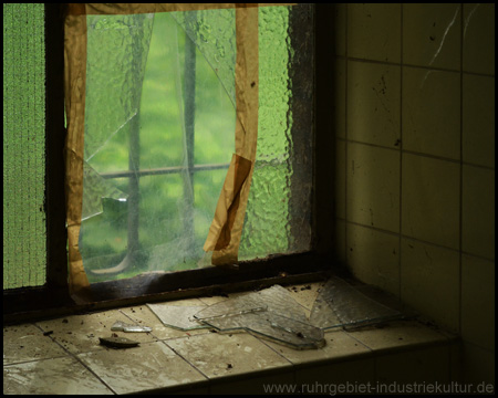 Fenster in den Waschräumen der Steiger