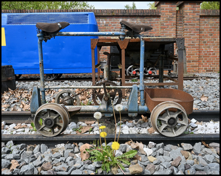 Ein Grubenfahrrad