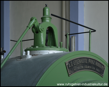 Details an der Dampfmaschine