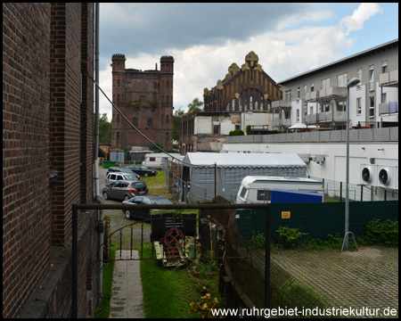 Blick vom Eingang zur Maschinenhalle von Schacht III