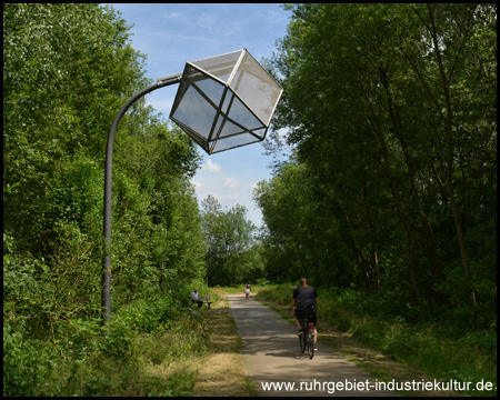 Letztes Mückenhaus unmittelbar vor dem Ende des Radweges