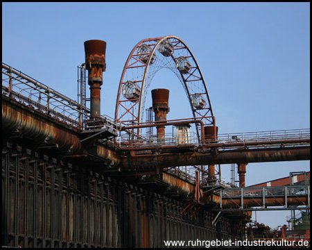 Sonnenrad und Öfen der Kokerei Zollverein